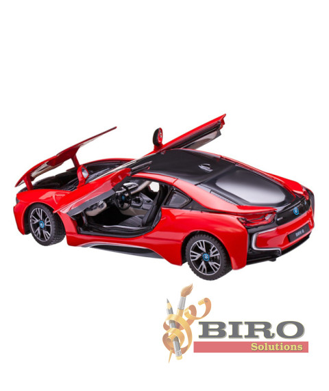 RS Mașină RASTAR Die cast 1:24 BMW i8, roșie, 60587